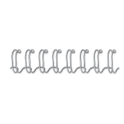 Spiralrygge Fellowes 3:1 wire 10mm sølv A4 100stk/pak