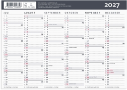 Kontorkalender Moderne A5 2027 - 27058050