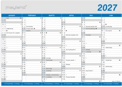 Kontorkalender Klassisk A4 2027 - 27059000