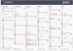 Kontorkalender Moderne A4 2027 - 27059050