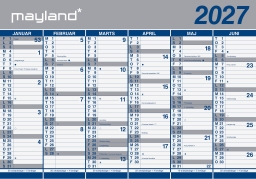 K&aelig;mpekalender 2x6 mdr. papir 2027 (i papr&oslash;r) - 27064000