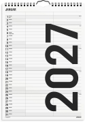 Familiekalender Black and white 2 kol. 2027 - 27066510