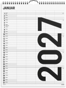 Familiekalender Black and white 5 kol. 2027 - 27066550