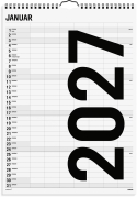Familiekalender Black and white 7 kol. 2027 - 27066560