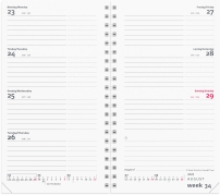 Week Planner International tv&aelig;rformat REFILL 2027 - 27085500