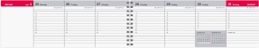 Uge-bordkalender 2027 - 27134000
