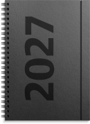 A5 ugekalender h&oslash;jformat matsort genbrugskarton 2027 - 27200500