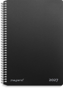 2-dages-kalender sort PP-plast 2027 - 27205000