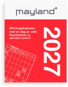 Broderikalender m/split og bagsidetekst 2027 -27241000