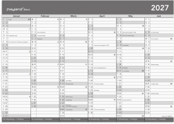Basic kontorkalender A4 2027 - 27268000