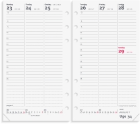 System PP ugekalender h&oslash;jformat REFILL 2027 - 27275000