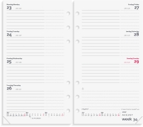 System PP International ugekalender tv&aelig;rf. REFILL 2027 - 27276500