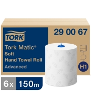 H&aring;ndkl&aelig;derulle Tork Advance H1 2 lag 150m/612 ark  290067 