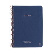 Notebook KOZO Premium A5 80g linieret navy 100 sider