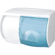 Dispenser&nbsp;t/toiletpapir&nbsp;2&nbsp;rul transparent&nbsp;front