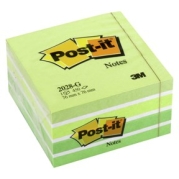Blok Post-it Notes 2028G 76x76 mm kubusblok gr&oslash;n 