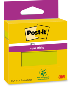 Blok Post-it 654 76x76mm grøn Super Sticky Notes pk/1 stk