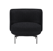 Softline loungestol Joe lav. Stof: Vision black/grey