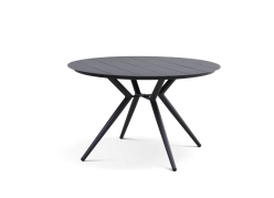 Spisebord/havebord Corfu Ø126 cm antracit alu