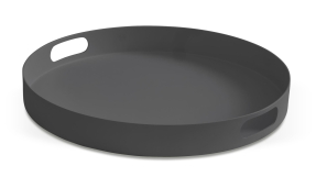 Serveringsbakke Ø45,5 cm anthracite alu
