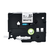 Prægetape TZe251 sort/hvid 24mmx 8m lamineret