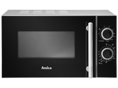 Amica AMGF20M1GS Mikrobølgeovn Sort/Sølv