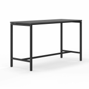 H&oslash;jbord Monik 180x70cm h&oslash;jde 105cm antracit med sort stel