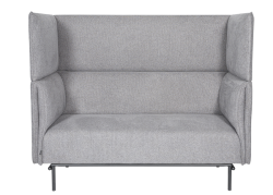 Loungesofa Qubic med gr&aring; stof