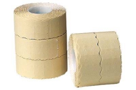 Prisetiket hvide neutral 29x28 mm lim perm. rl/1000 stk t/ Meto XL