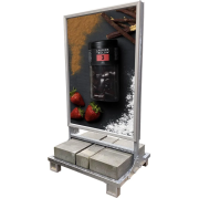 Gadeskilt Heavy Outdoor betonstander A0 84,1x118,9 cm