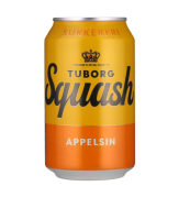 Tuborg Squash sodavand Sukkerfri 24 stk x 33 cl. inkl. A-pant