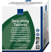 Maskinafkalker, tablet til husholdningsmaskine, uden farve/parfume, 50 stk