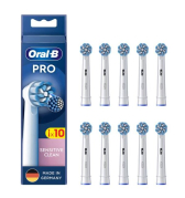 Oral-B Pro Sensitive Clean Brush tips Hvid 10 stk. Ekstra tandbørstehoveder