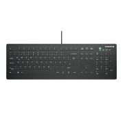 Hygiene Flat Profile Keyboard ACTIVE KEY sort Nordic med ledning