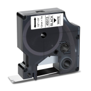Prægetape D1 sort/hvid 12 mm x 7 m 45013