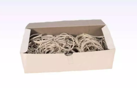Gummib&aring;nd hvide 250x10 mm /500 Gram 
