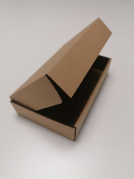 Postæske 170x100x35mm brun/brun