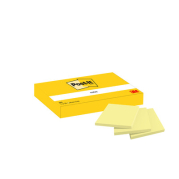 Post-it blok 653 gul 38x51mm 100bl 3M 