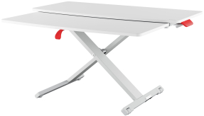 Ergo desk converter Cosy m/hylde  lysgrå