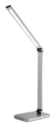 PLATINET Skrivebordslampe 10W alu tr&aring;dl&oslash;s opladning, silver