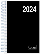Spiralkalender sort Q line Spiralkalender sort 2024