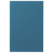 Glass board 40 x 60 cm. Jeans blue