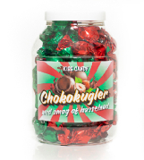 Chokoladekugler m/smag af Hasselnød ds. 1000 gr