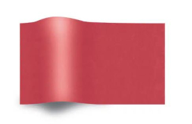 Silkepapir rød 500x750mm 17g / 240 ark.