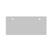 Dencon bordplade 200x90cm Sort Linoleum