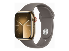 Apple Watch S9, 64GB 41mm guld rustfrit stål, Cellular