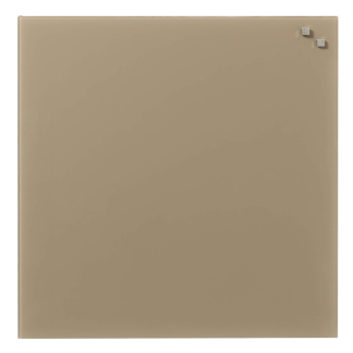 Glass board 45 x 45 cm. Beige