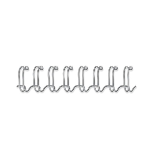Spiralrygge Fellowes 3:1 wire 8mm sølv A4 100stk/pak