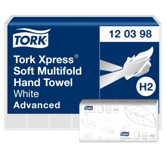 H&aring;ndkl&aelig;deark Tork Advanced H2 2-lag 180 ark x 21  3 fold 120398 ( Gl. nr. 130289 )