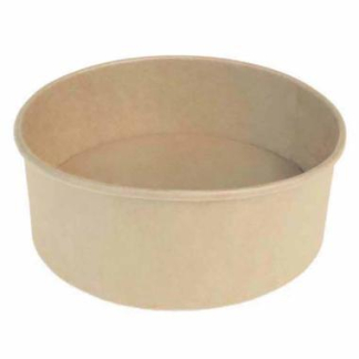 Salatbæger 1000ml pap/PE brun Ø148x78mm  6x50 stk.